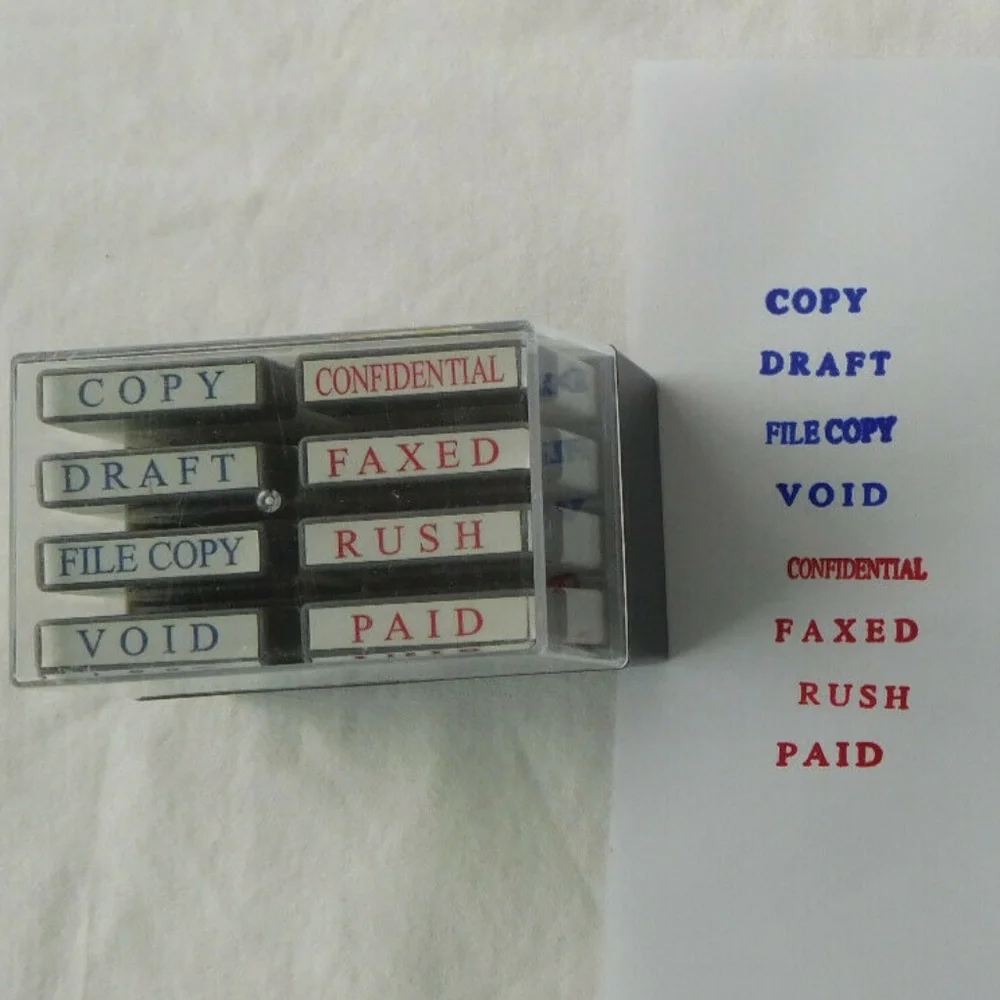 Vintage Administrative stamps for office STAMP SET VTG